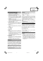 Preview for 17 page of Hitachi WH 12DAF2 Handling Instructions Manual