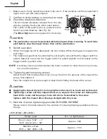 Предварительный просмотр 20 страницы Hitachi WH 12DM2 Safety Instructions And Instruction Manual