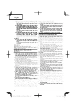 Предварительный просмотр 10 страницы Hitachi WH 14DBEL Handling Instructions Manual