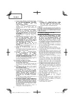 Предварительный просмотр 18 страницы Hitachi WH 14DBEL Handling Instructions Manual