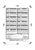 Предварительный просмотр 120 страницы Hitachi WH 14DBEL Handling Instructions Manual