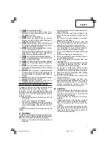 Предварительный просмотр 7 страницы Hitachi WH 14DCAL Safety Instructions And Instruction Manual