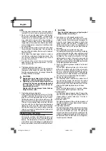 Предварительный просмотр 14 страницы Hitachi WH 14DCAL Safety Instructions And Instruction Manual