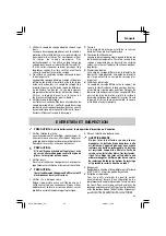 Предварительный просмотр 29 страницы Hitachi WH 14DCAL Safety Instructions And Instruction Manual