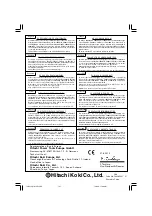 Предварительный просмотр 108 страницы Hitachi WH 14DL2 Handling Instructions Manual