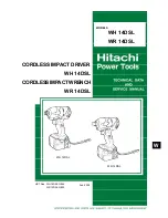 Hitachi WH 14DSL Technical Data And Service Manual preview