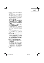 Предварительный просмотр 37 страницы Hitachi WH 18DBDL Safety Instructions And Instruction Manual