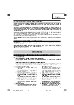 Предварительный просмотр 43 страницы Hitachi WH 18DBDL Safety Instructions And Instruction Manual