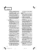 Предварительный просмотр 44 страницы Hitachi WH 18DBDL Safety Instructions And Instruction Manual