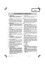 Предварительный просмотр 59 страницы Hitachi WH 18DBDL Safety Instructions And Instruction Manual