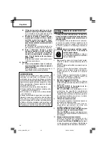 Предварительный просмотр 34 страницы Hitachi WH 18DGL Safety Instructions And Instruction Manual