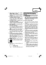 Предварительный просмотр 35 страницы Hitachi WH 18DGL Safety Instructions And Instruction Manual