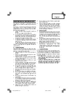 Предварительный просмотр 37 страницы Hitachi WH 18DGL Safety Instructions And Instruction Manual