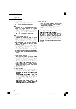 Предварительный просмотр 46 страницы Hitachi WH 18DGL Safety Instructions And Instruction Manual