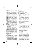 Preview for 52 page of Hitachi WH 36DB Safety Instructions And Instruction Manual