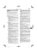 Preview for 85 page of Hitachi WH 7DL Original Instructions Manual