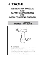 Hitachi WH 8DC2 Instruction Manual preview