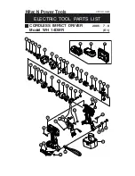 Hitachi WH14DMR - Cordless Impact Driver 14.4 Volt Parts List preview