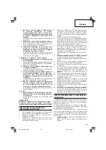 Предварительный просмотр 21 страницы Hitachi WH18DFL Handling Instructions Manual