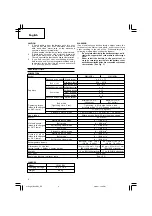 Предварительный просмотр 10 страницы Hitachi WM 14DBL Handling Instructions Manual