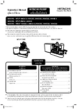 Hitachi WM-200GX2 Operation Manual предпросмотр