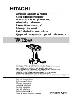 Preview for 1 page of Hitachi WR 12DAF Handling Instructions Manual