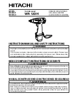 Hitachi WR 12DH Instruction Manual And Safety Instructions preview