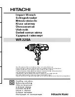 Предварительный просмотр 1 страницы Hitachi WR 22SA Handling Instructions Manual