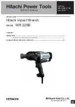 Hitachi WR 22SE Manual preview