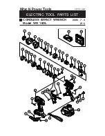 Hitachi WR18DLP4 - 18V, 1/2" Square Drive Impact Wrench Parts List preview