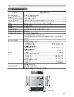 Preview for 57 page of Hitachi X253 - CP XGA LCD Projector User'S Manual And Operating Manual