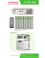 Preview for 2 page of Hitachi X260 - CP XGA LCD Projector Specifications