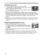 Preview for 22 page of Hitachi X260 - CP XGA LCD Projector User'S Manual And Operating Manual