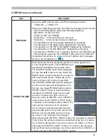 Preview for 50 page of Hitachi X308 - CP XGA LCD Projector User'S Manual And Operating Manual