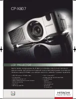 Preview for 1 page of Hitachi X807 - CP XGA LCD Projector Brochure