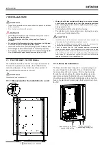 Preview for 10 page of Hitachi YUTAKI ATW-YMM-01 Installation And Operation Manual