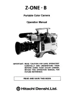 Hitachi Z-ONE B Operating Instructions Manual preview