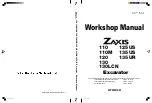 Hitachi Zaxis 110 Zaxis 125US Workshop Manual preview