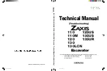 Hitachi ZAXIS 110 Technical Manual preview