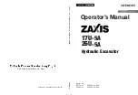 Preview for 1 page of Hitachi Zaxis 17U-5A Operator'S Manual