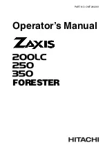 Hitachi Zaxis 200LC Operator'S Manual preview