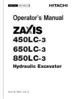 Preview for 1 page of Hitachi ZAXIS 450LC-3 Operator'S Manual