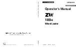 Hitachi ZW 180-6 Operator'S Manual предпросмотр