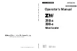 Hitachi ZW 310-6 Operator'S Manual preview