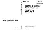 Hitachi ZW370 Technical Manual preview
