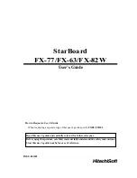 HitachiSoft StarBoard FX-63 User Manual preview