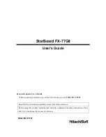 Preview for 1 page of HitachiSoft StarBoard FX-77GII User Manual