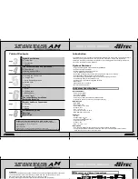 Preview for 2 page of HITEC AGGRESSOR AM Instruction Manual