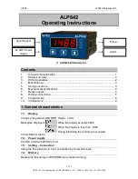 HITEC ALP842 Operating Instructions Manual preview