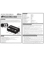 HITEC e PowerBox 50A Instruction Manual preview